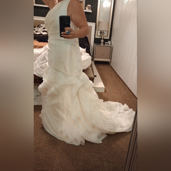 Ivory Organza White by Vera Wang for David's bridal - Picture 12 of 16